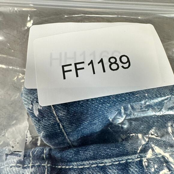 Free People Sweet Surrender Shorts Denim Lace Details Size 30 - Picture 10 of 10